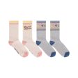 Girls Light Pink Cotton Socks(2 Pack) Hot on Sale