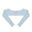 Girls Blue Stripes Shoulder Warmer Online Hot Sale