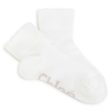 Girls White Logo Cotton Socks For Sale