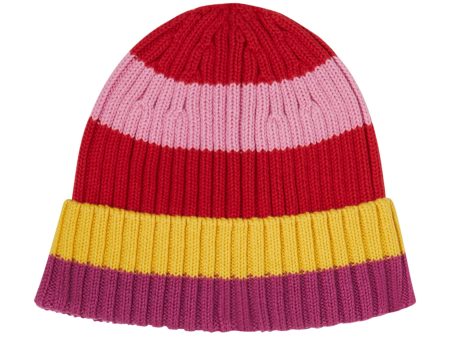 Girls Multicolor Stripes Hat Cheap