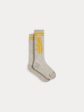 Boys & Girls Grey Logo Cotton Socks For Sale