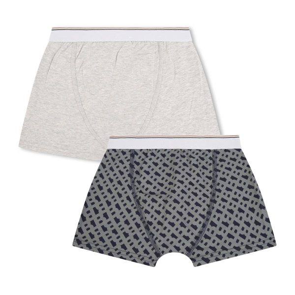 Boys Grey Cotton Underwear Set Sale