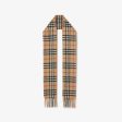 Boys & Girls Beige Check Cashmere Scarf Sale