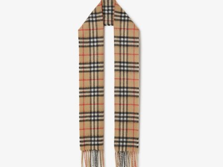 Boys & Girls Beige Check Cashmere Scarf Sale