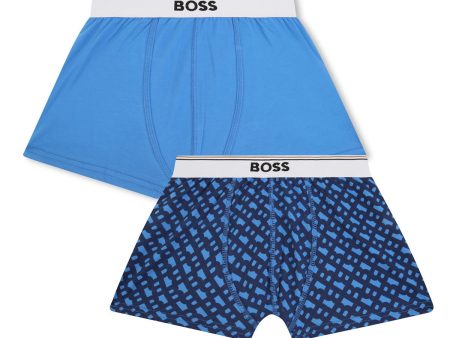 Boys Blue Cotton Underwear Set For Discount