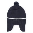 Boys Navy Logo Hat For Discount