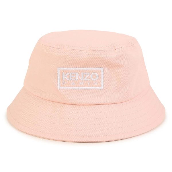 Girls Pink Logo Bucket Hat Fashion