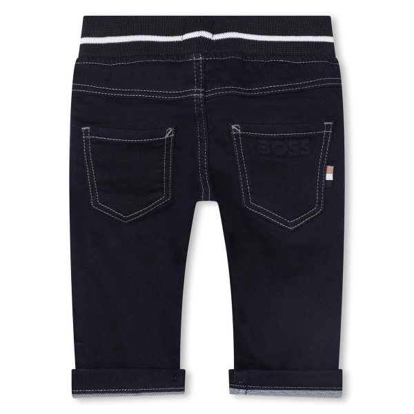 Baby Boys Blue Denim Trousers on Sale