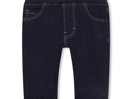 Baby Boys Blue Denim Trousers on Sale