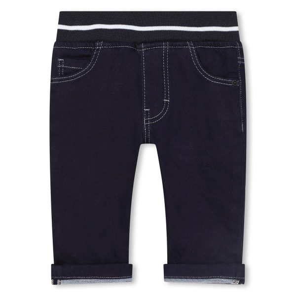 Baby Boys Blue Denim Trousers on Sale