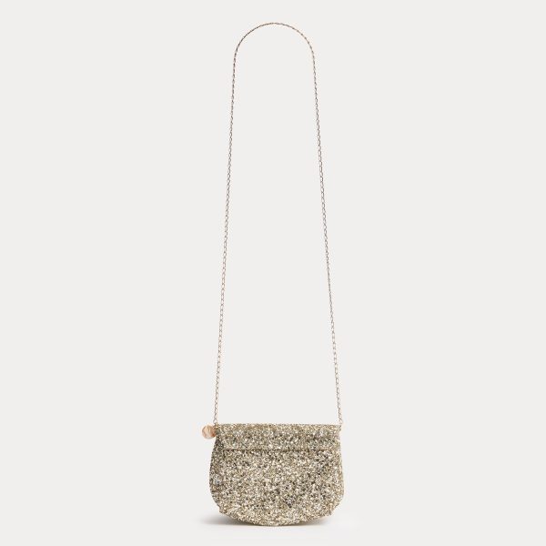 Girls Gold Sequin Shoulder Bag For Cheap