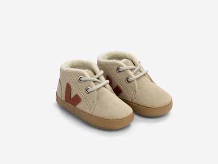 Baby Boys & Girls Beige Suede Shoes For Sale