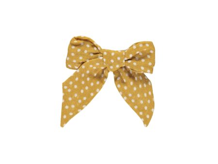 Girls Yellow Dots Bow Sale