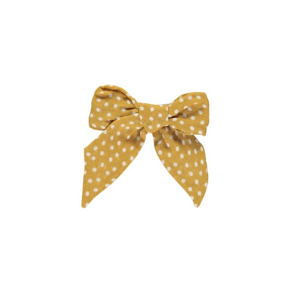 Girls Yellow Dots Bow Sale