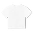 Baby Girls White Printed Cotton T-Shirt Sale