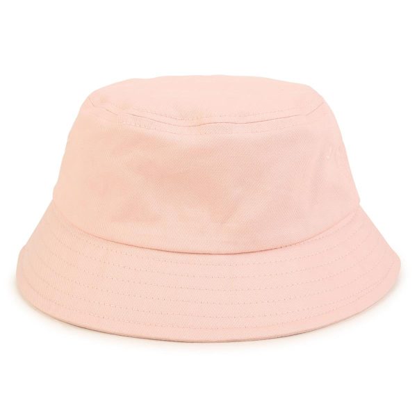 Girls Pink Logo Bucket Hat Fashion