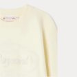 Girls Pale Yellow Logo Cotton Sweatshirt Cheap