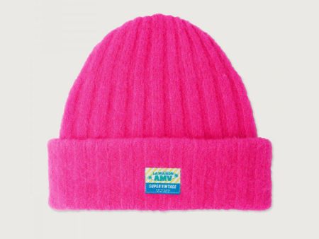 Boys & Girls Fluo Pink Wool Hat Hot on Sale