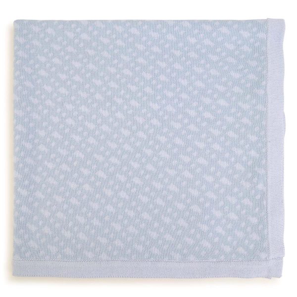 Baby Boys & Girls Blue Cotton Blanket(75x75cm) Online now