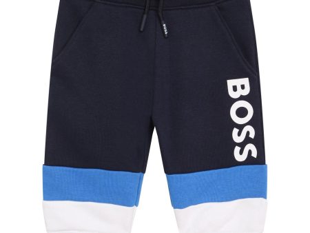 Baby Boys Blue Cotton Trousers Online now