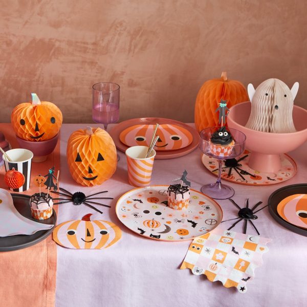 Groovy Halloween Icon Dinner Plates（8 Pack) Online now