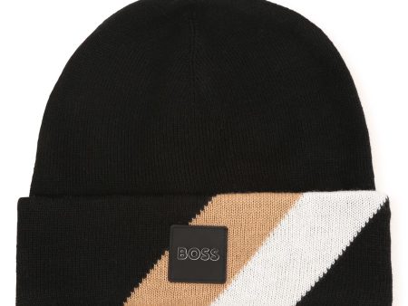 Boys Black Logo Hat Sale