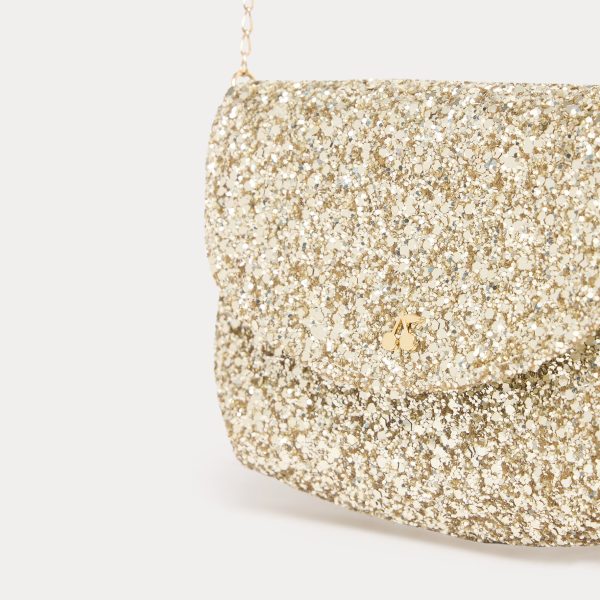 Girls Gold Sequin Shoulder Bag For Cheap