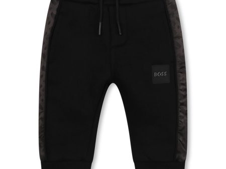 Baby Boys Black Cotton Trousers Supply