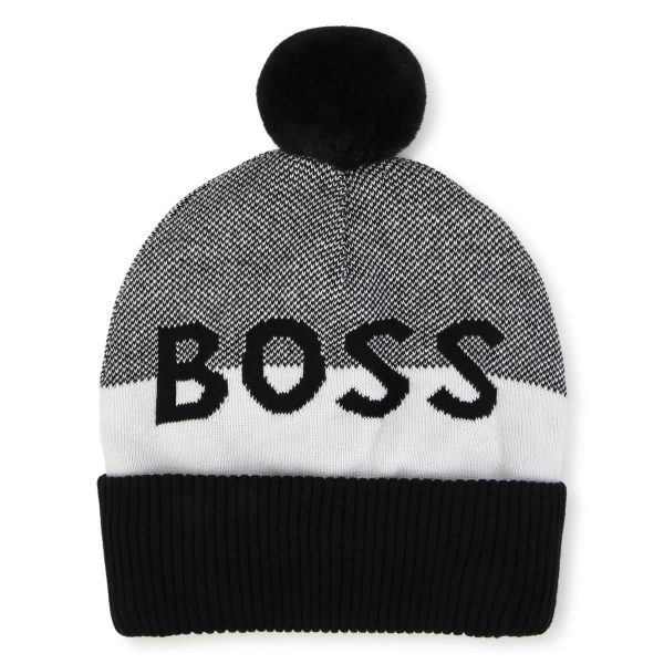 Boys Black Logo Hat on Sale