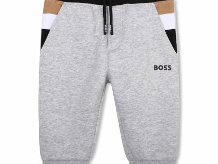 Baby Boys Grey Cotton Trousers Online now