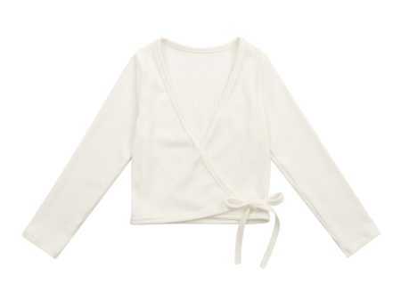 Girls White Ballet Cardigan For Discount