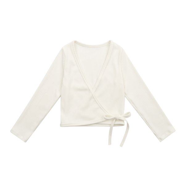 Girls White Ballet Cardigan For Discount