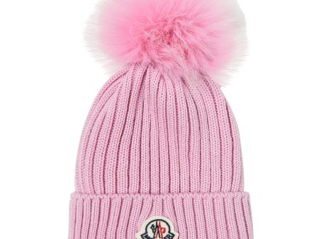 Girls Pink Wool Hat Cheap