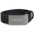 Boys Black Logo Belt Cheap