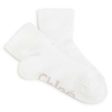 Girls White Logo Cotton Socks For Sale