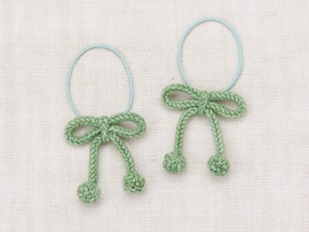 Girls Light Green Bow Hair Ring Online