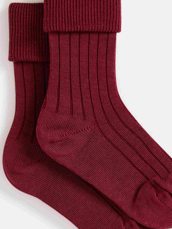 Boys & Girls Red Cotton Socks Discount