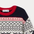 Boys & Girls Navy Jacquard Sweater Discount