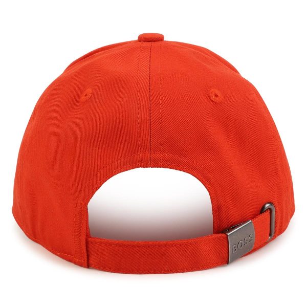 Boys Orange Logo Cap For Cheap