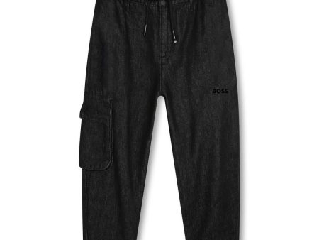 Boys Black Denim Trousers Online Sale