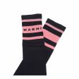 Girls Navy Logo Cotton Long Socks Hot on Sale