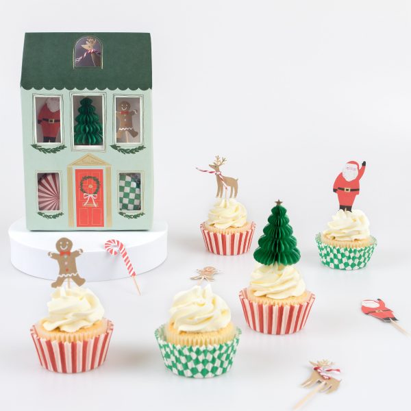 Festive House Cupcake Kit (24 Pack) For Sale