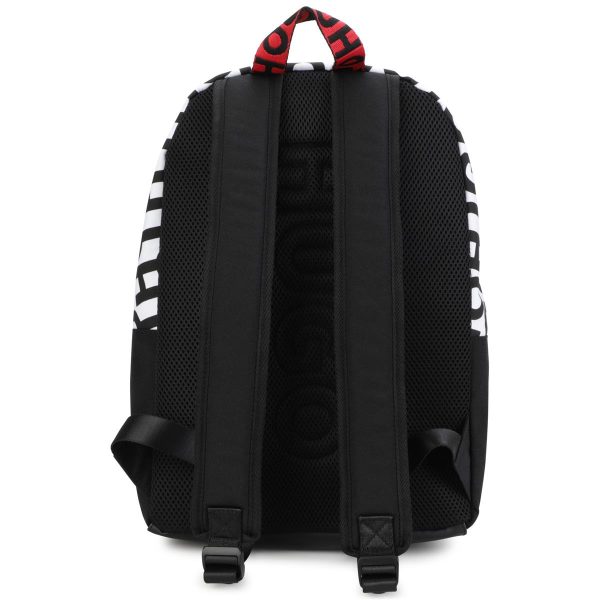 Boys Black Logo Backpack Online