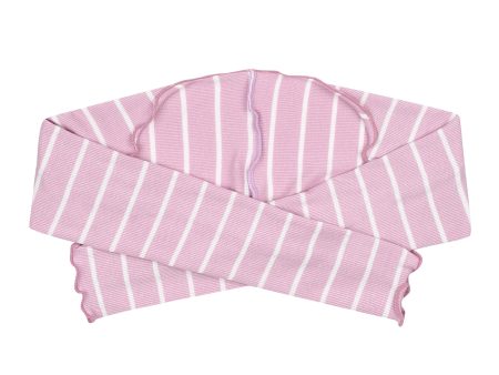 Girls Pink Stripes Shoulder Warmer on Sale