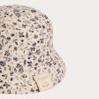 Boys Grey Floral Cotton Hat For Discount