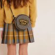 Girls Beige Check Shoulder Bag Supply