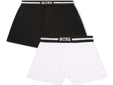 Boys Black Cotton Underwear Set Sale