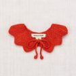 Girls Red Wool Flower Collar Supply