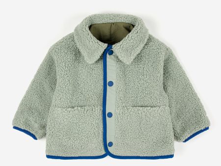 Baby Boys & Girls Green Reversible Jacket For Sale