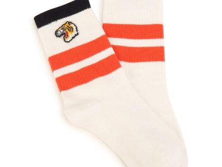 Boys & Girls White Logo Socks For Sale